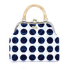 Clasp Handbag - Dotted B&W