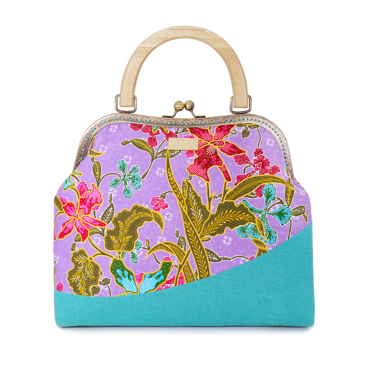 Clasp Handbag - Orchid Garden