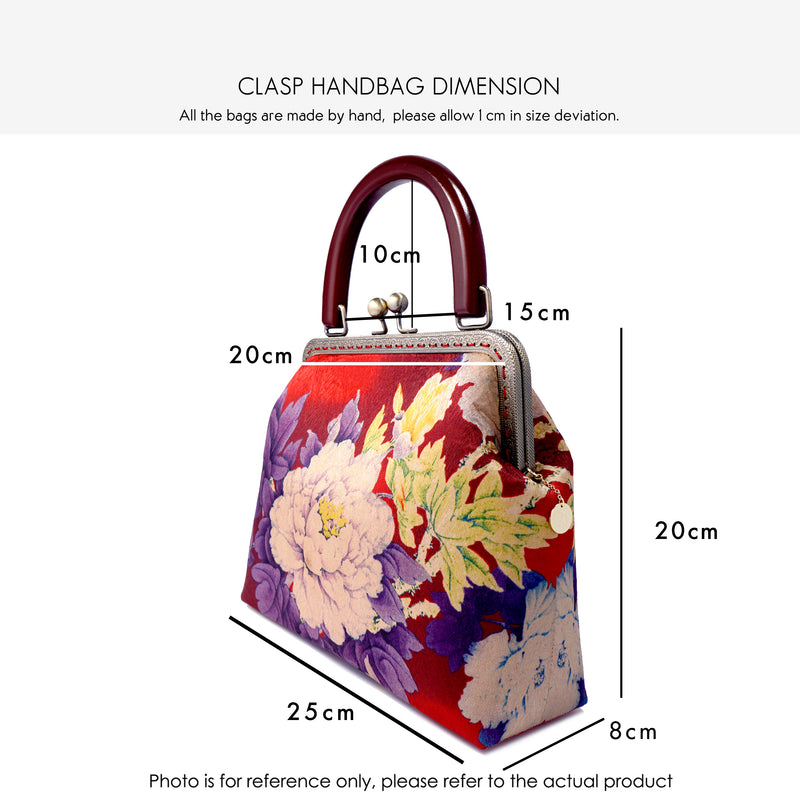 Clasp Handbag - Dahlia