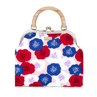 Clasp Handbag - Plum Flower