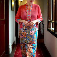 Nyonya Kebaya Blouse - Bayang Flora (size: L)