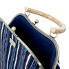 Clasp Handbag - Abstract lines