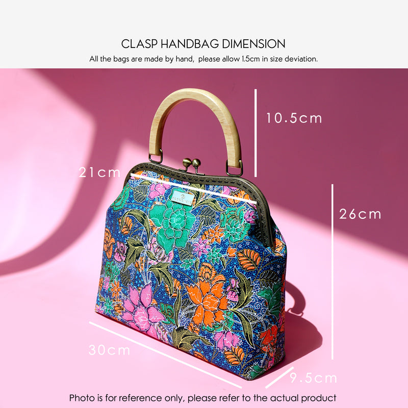 Clasp Handbag -  Floral Lux