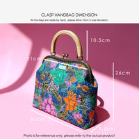 Clasp Handbag - Camellia Japonica