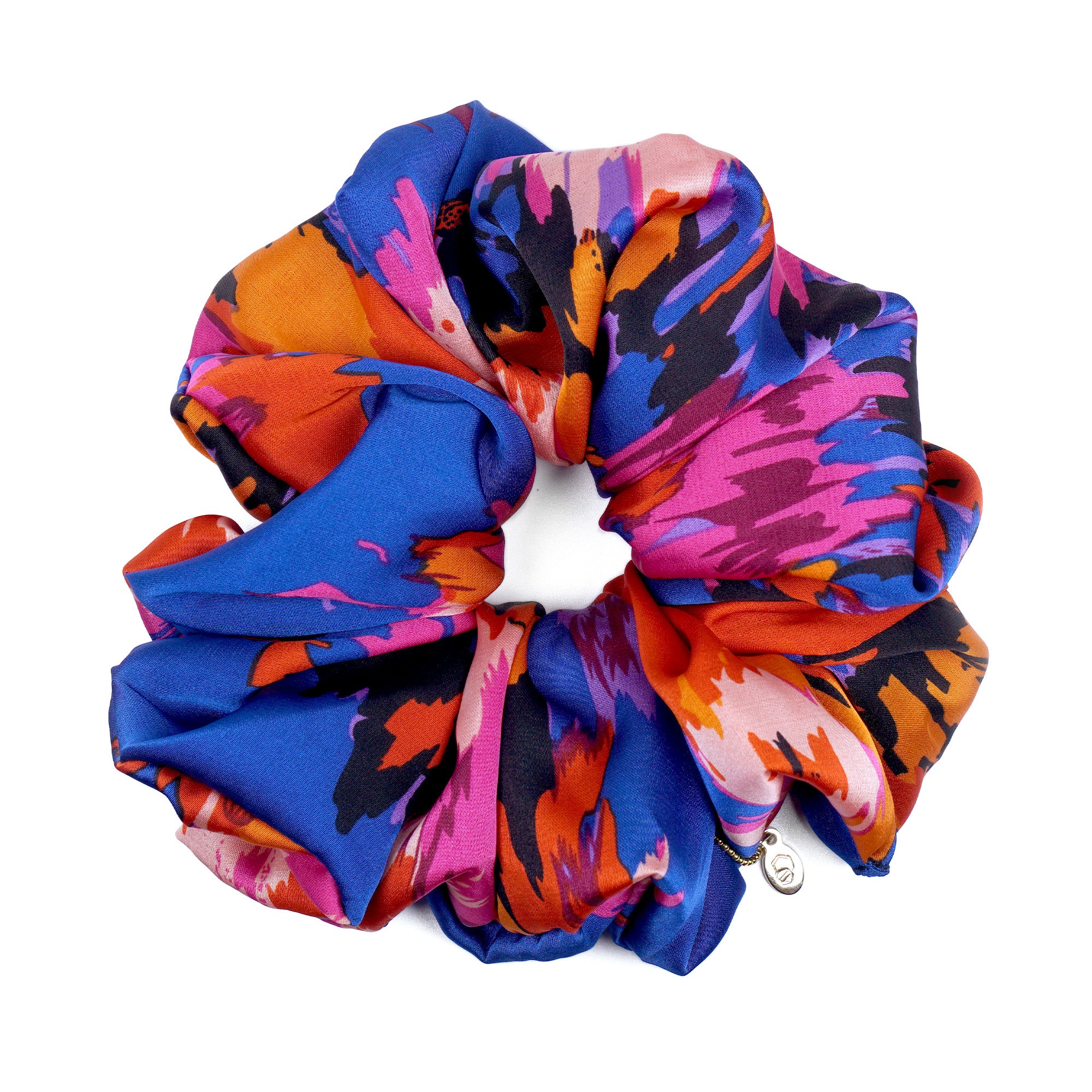 Oversized Hair Scrunchie - Fauvist Garden