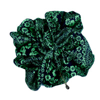 Oversized Hair Scrunchie- Verdant Mosaic