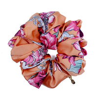 Oversized Hair Scrunchie - Blush Tapestry