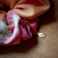 Oversized Hair Scrunchie - Blush Tapestry