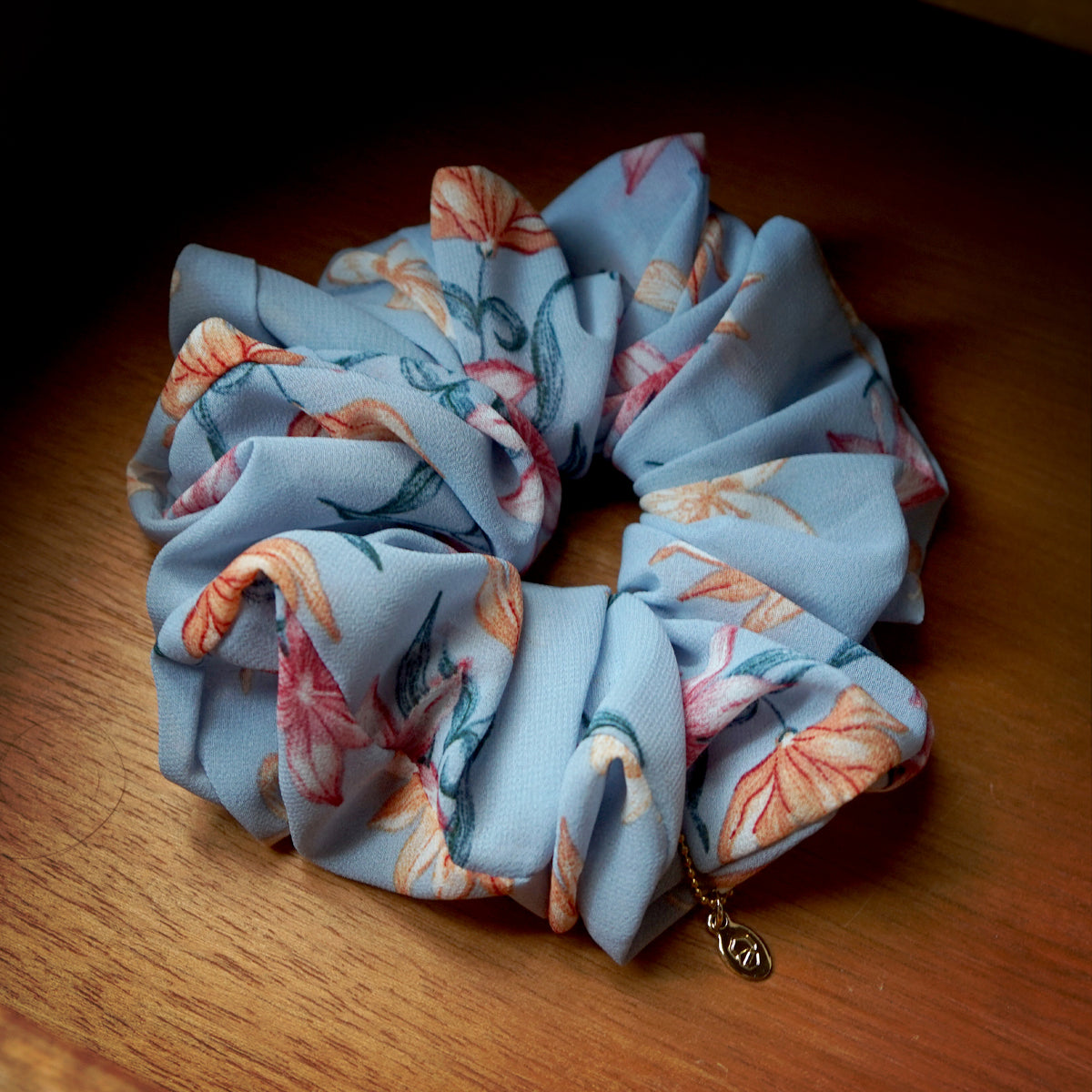 Oversized Hair Scrunchie - Morning Meadow