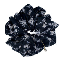 Oversized Hair Scrunchie - Moonlit Herbarium