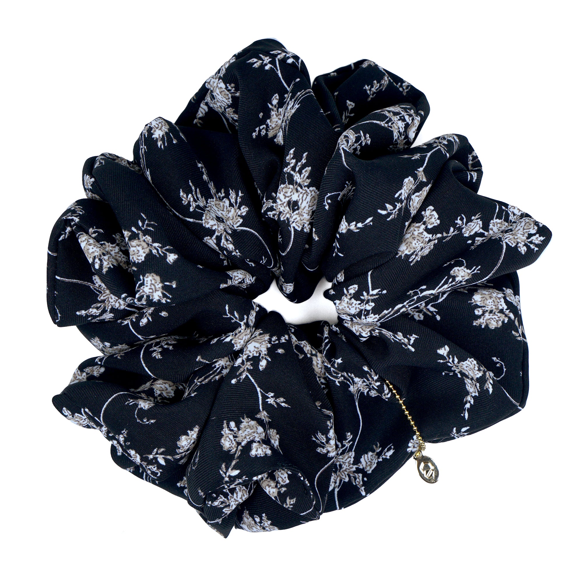 Oversized Hair Scrunchie - Moonlit Herbarium