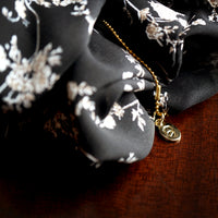 Oversized Hair Scrunchie - Moonlit Herbarium