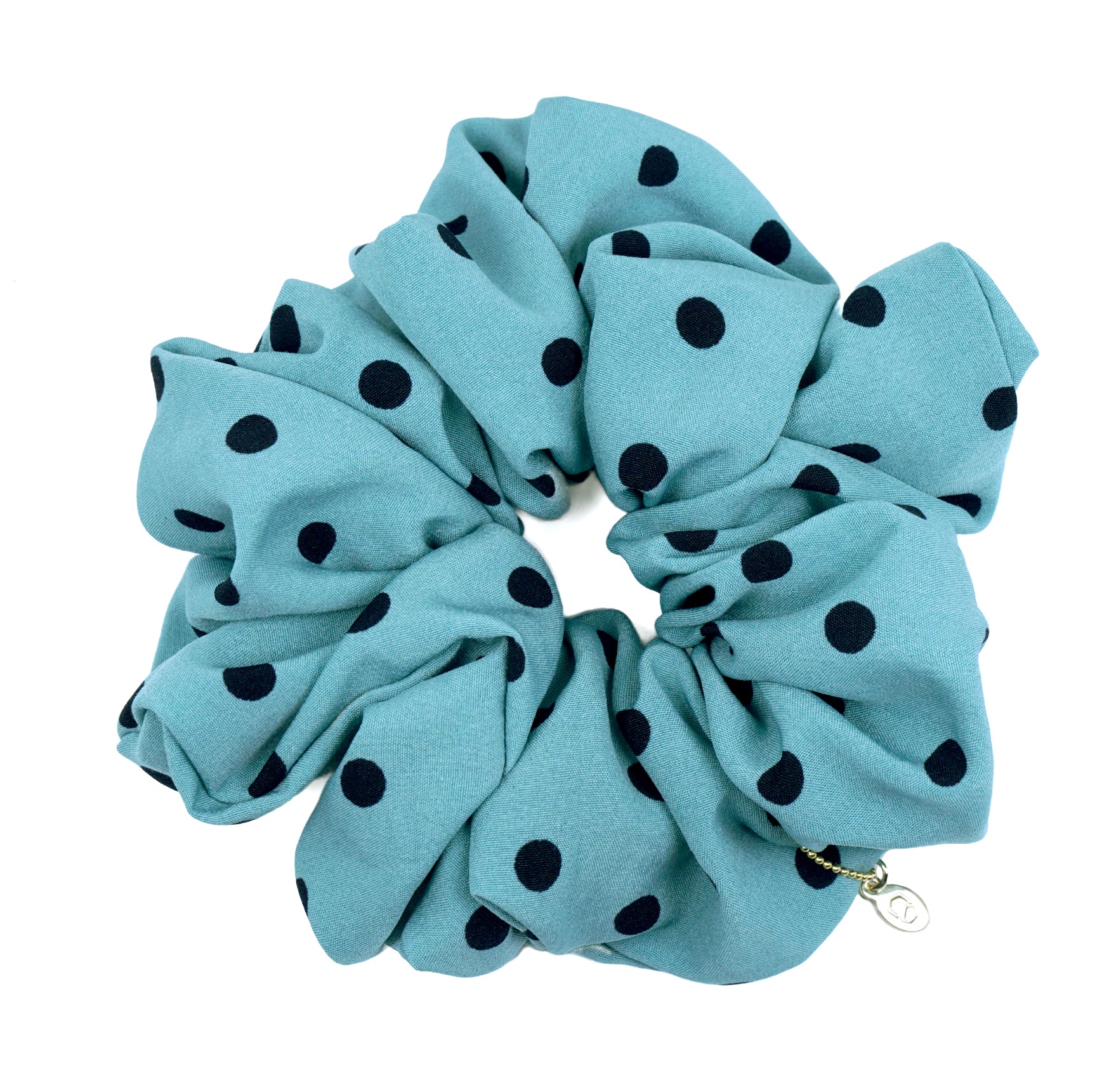 Oversized Hair Scrunchies - Polka Breeze