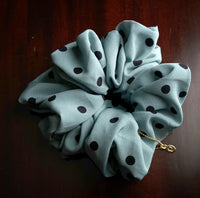 Oversized Hair Scrunchies - Polka Breeze