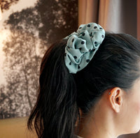 Oversized Hair Scrunchies - Polka Breeze