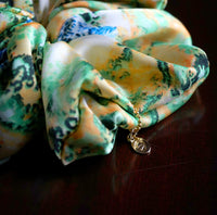 Oversized Hair Scrunchies - Leopard Lagoon