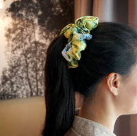 Oversized Hair Scrunchies - Leopard Lagoon