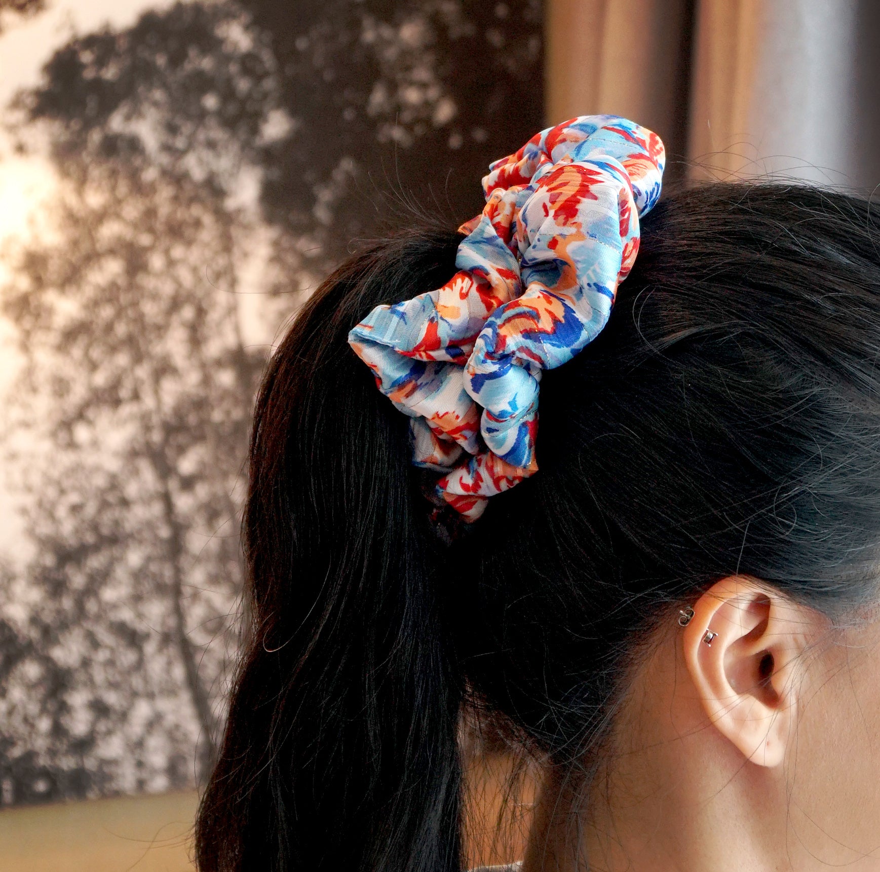 Oversized Hair Scrunchies - Riviera Dreams