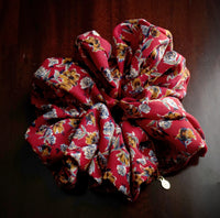 Oversized Hair Scrunchies - Scarlet Romance