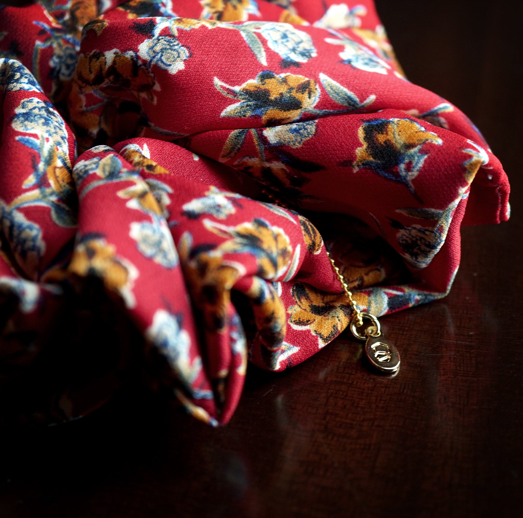 Oversized Hair Scrunchies - Scarlet Romance