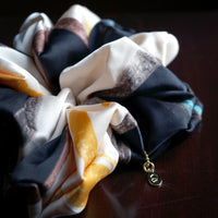 Oversized Hair Scrunchies - Maritime Symphony