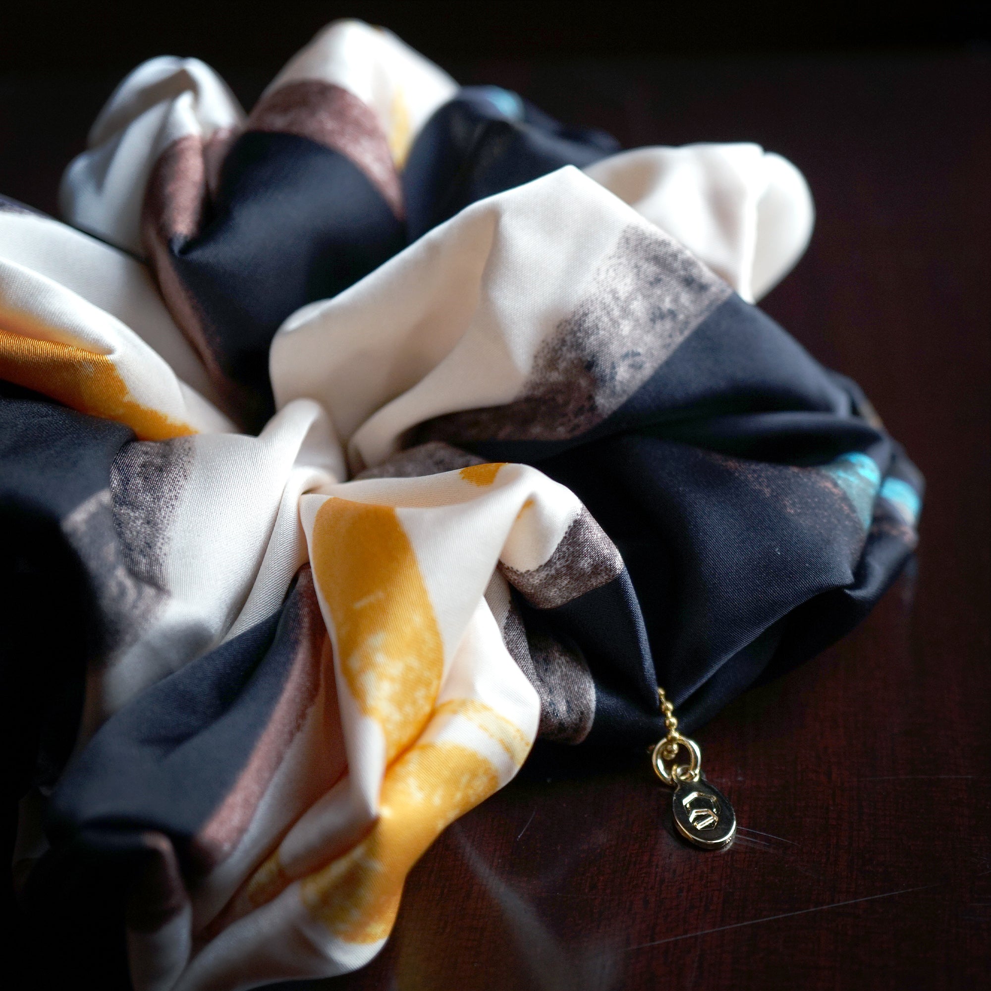 Oversized Hair Scrunchies - Maritime Symphony