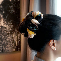 Oversized Hair Scrunchies - Maritime Symphony