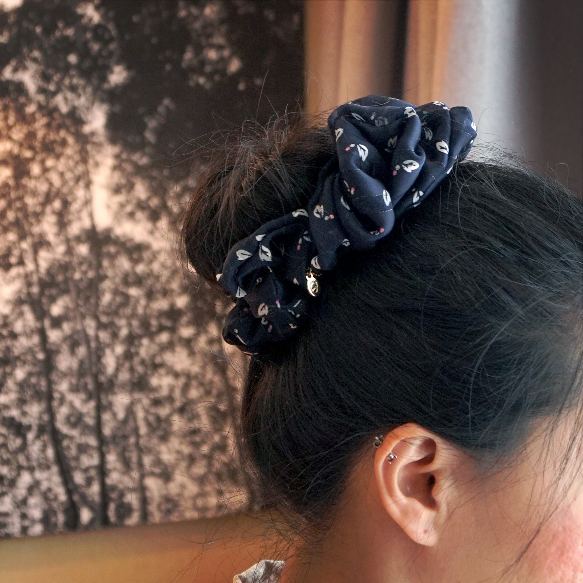 Oversized Hair Scrunchies - Lunar Tide