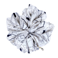 Oversized Hair Scrunchies - Electric Bloom