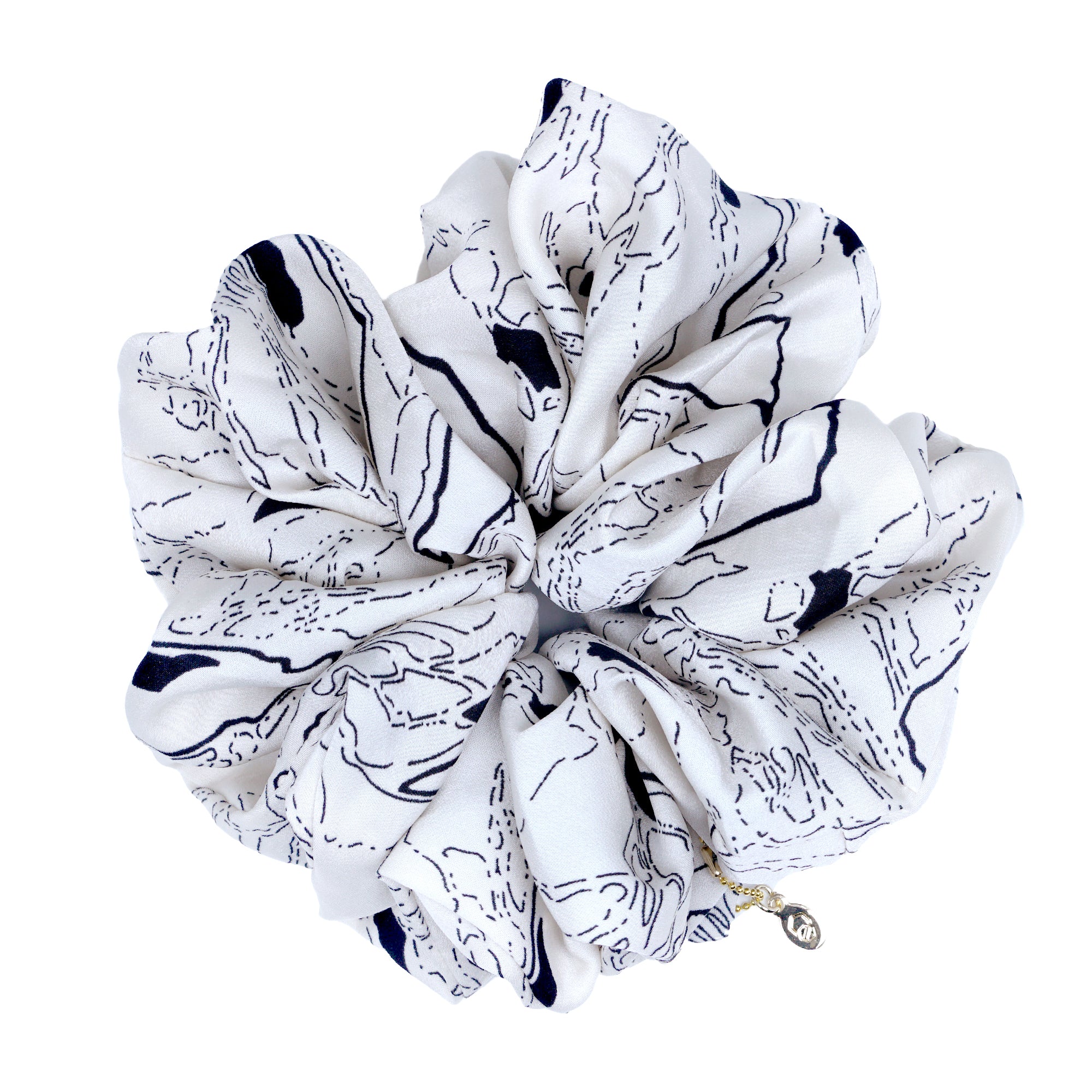 Oversized Hair Scrunchies - Electric Bloom