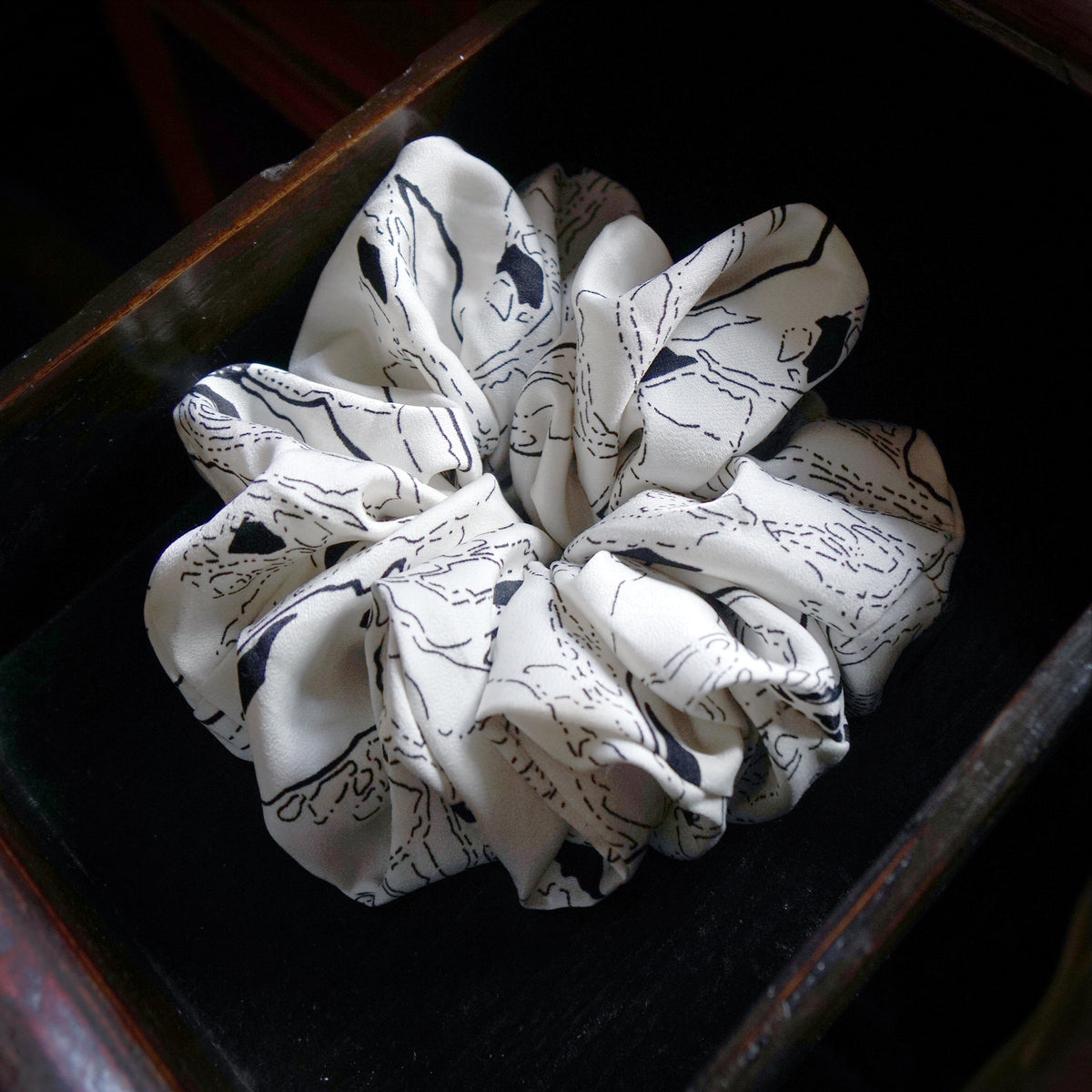 Oversized Hair Scrunchies - Electric Bloom