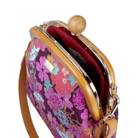 Jupiter Clasp Shoulder Bag - Sakura Clouds