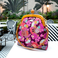 Jupiter Clasp Shoulder Bag - Sakura Clouds