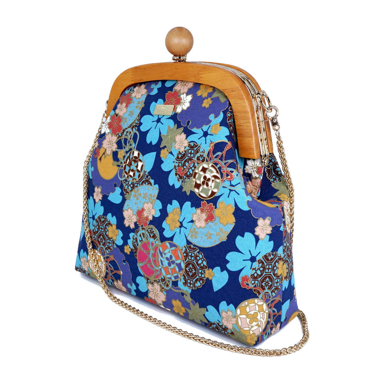 Jupiter Clasp Shoulder Bag - Sakura Clouds