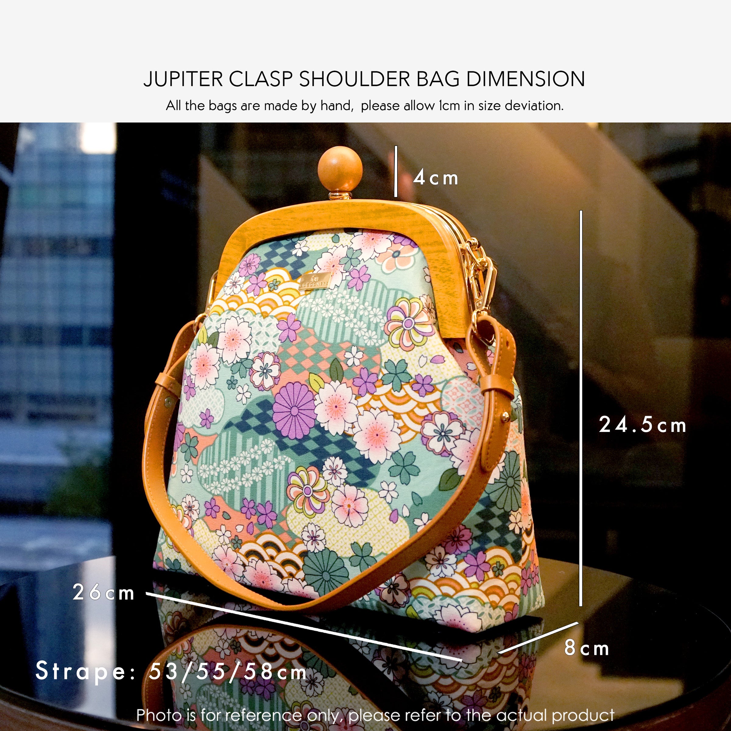 Jupiter Clasp Shoulder Bag - Natsume