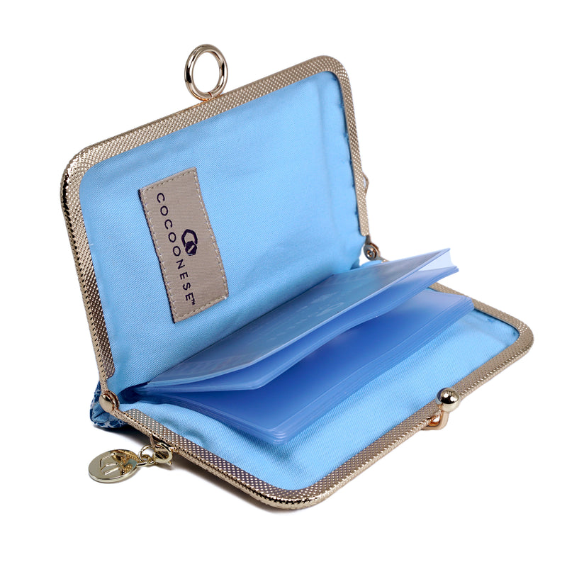 Kiss Clasp Card Holder - Aster