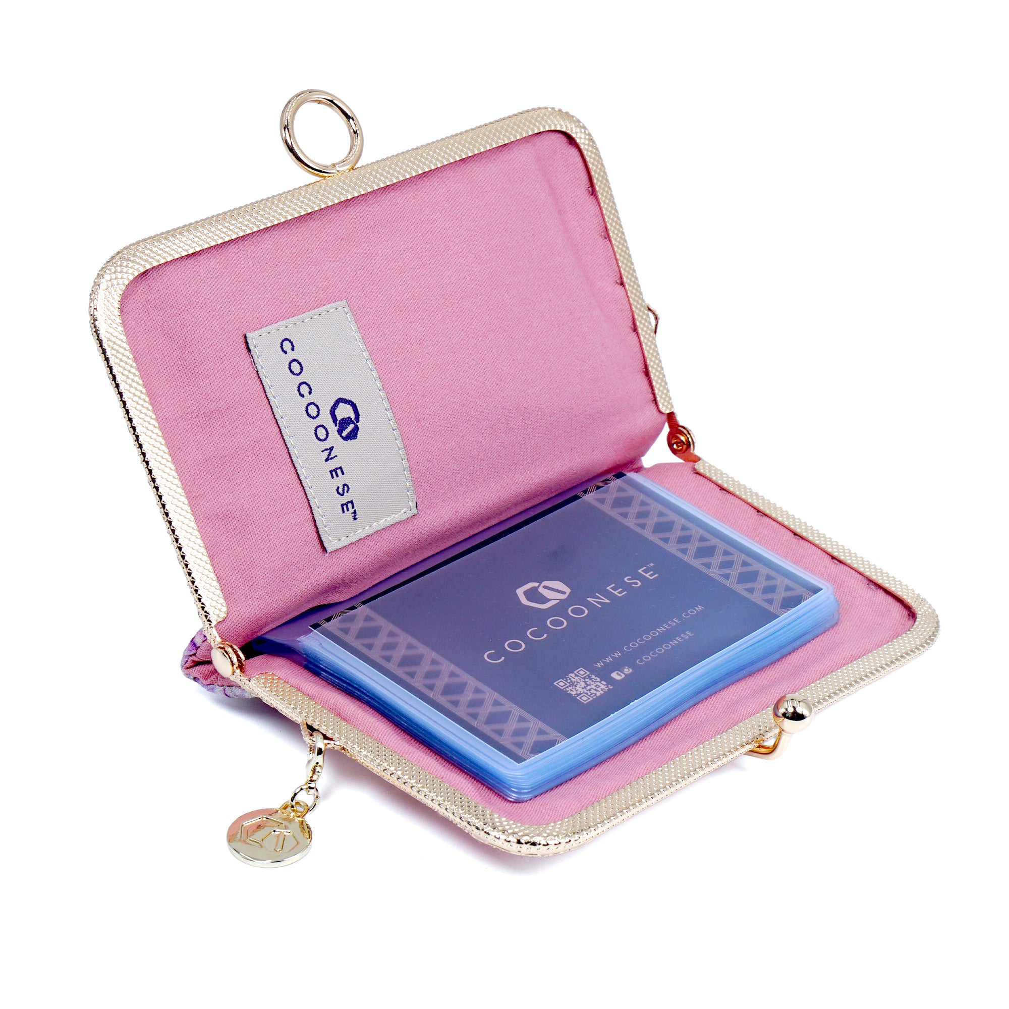 Kiss Clasp Card Holder - Bloom Motif