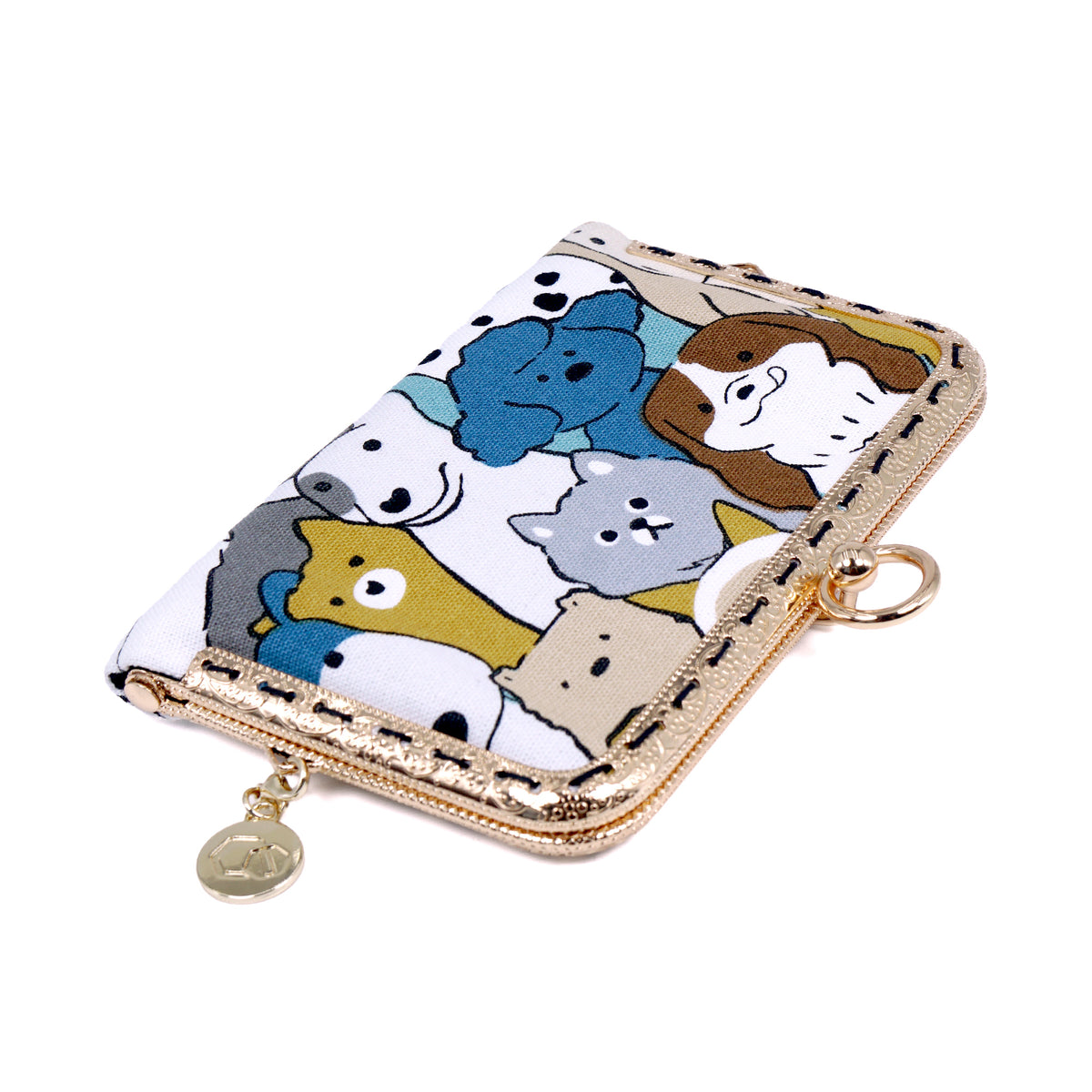 Kiss Clasp Card Holder - Dogs Crowd