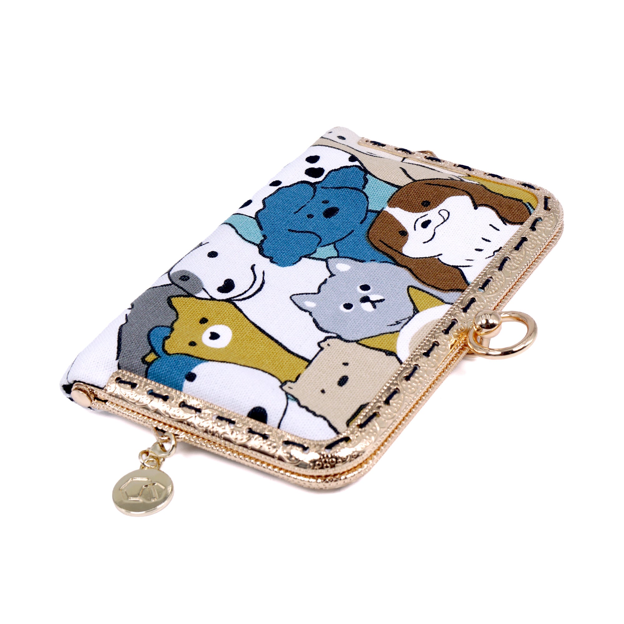 Kiss Clasp Card Holder - Dogs Crowd