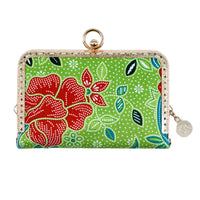 Kiss Clasp Card Holder - Kawung