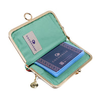 Kiss Clasp Card Holder - Kawung