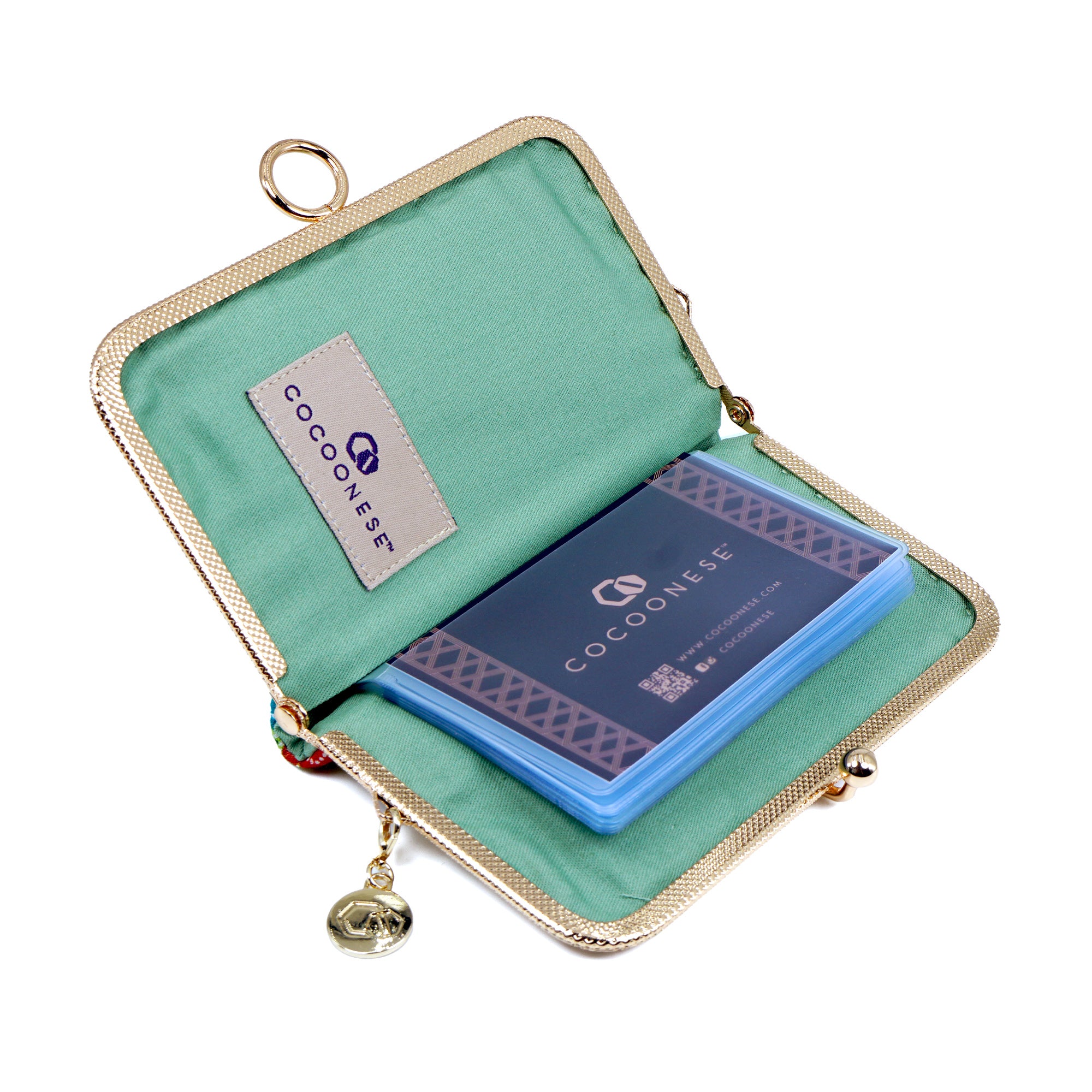 Kiss Clasp Card Holder - Kawung