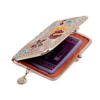 Kiss Clasp Card Holder - Kawung