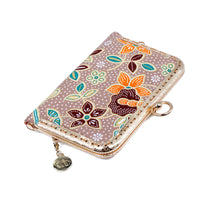 Kiss Clasp Card Holder - Kawung