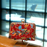 Kiss Clasp Card Holder - Airline Batik