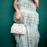 Floral Metal Handle Bag - Yukinohan