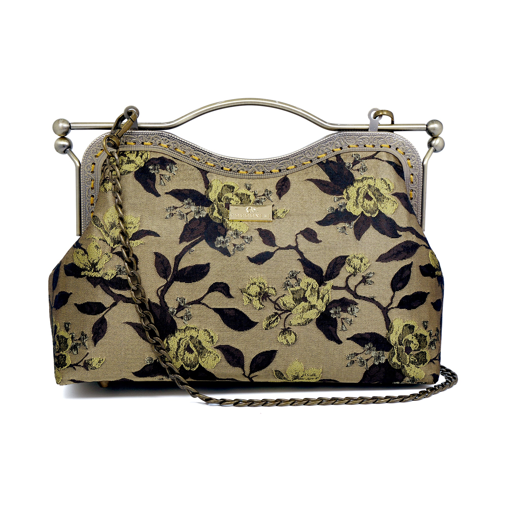 Dual Lock Metal Handle Bag - Shanghai Garden