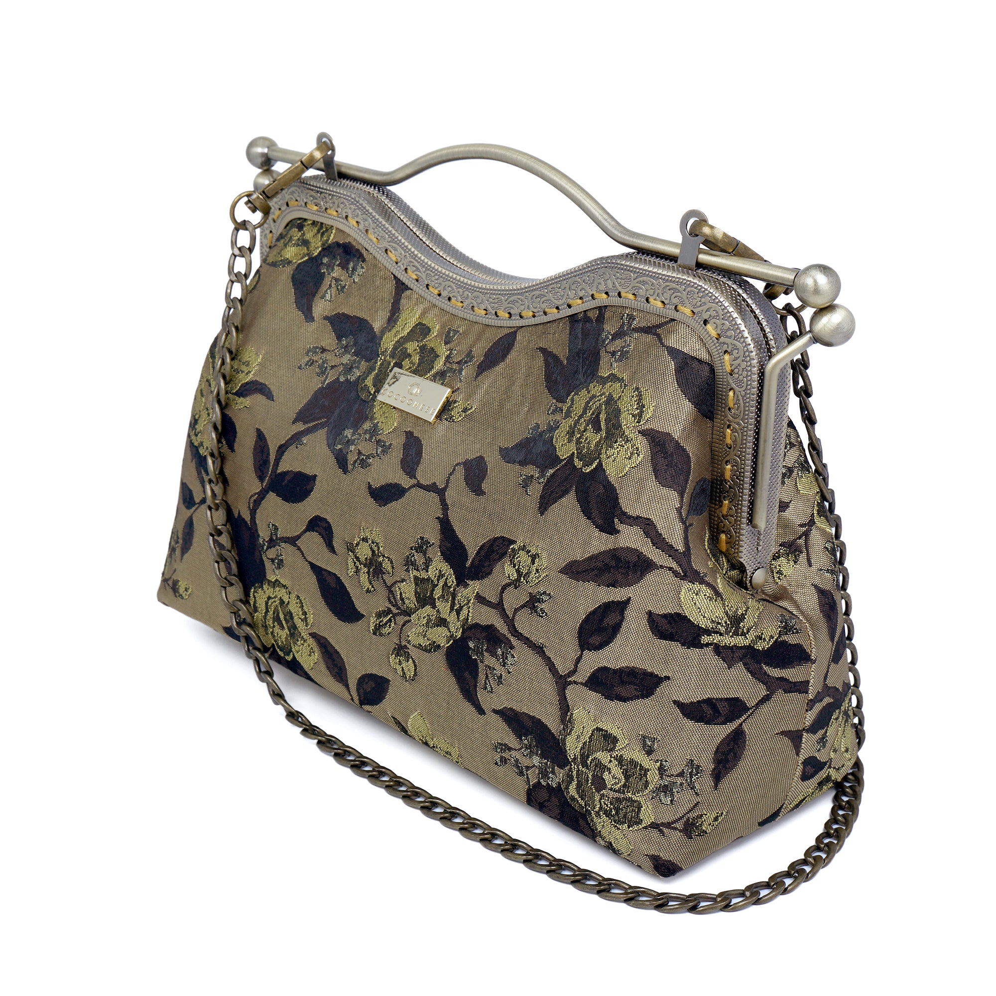 Dual Lock Metal Handle Bag - Shanghai Garden