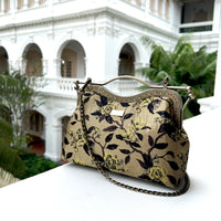 Dual Lock Metal Handle Bag - Shanghai Garden