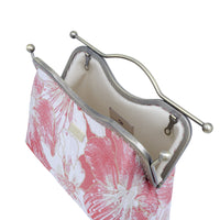 Dual Lock Metal Handle Bag - Gold Lily